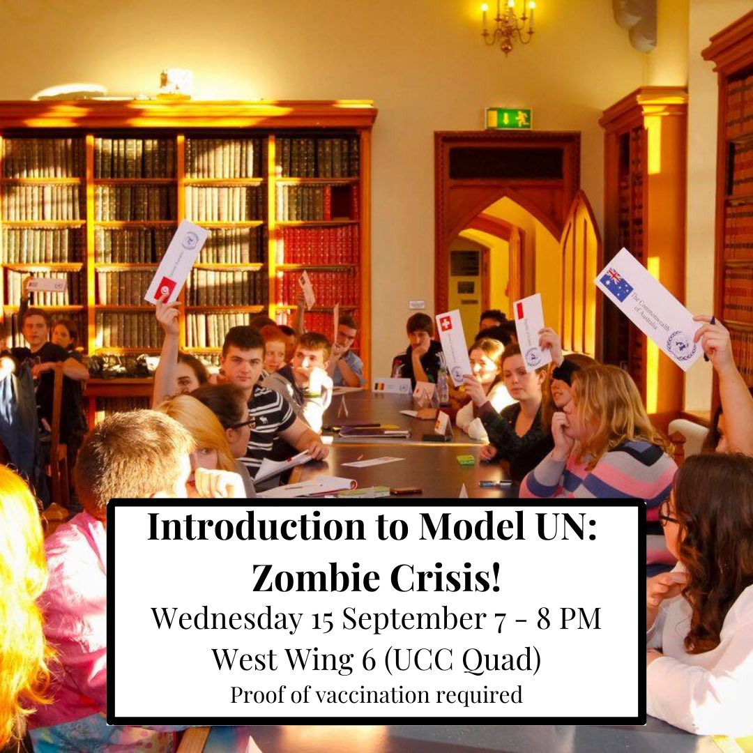 IRSocUCC's tweet photo. Interested in politics and international affairs? Want to make new friends from all around the world? Come along to our welcome night tomorrow at 7PM! https://t.co/MjmoVwEIMB