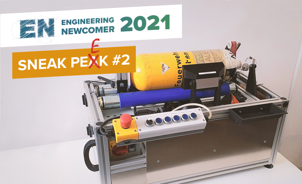 CADENAS_COM's tweet image. The second #EngineeringNewcomer 2021 project on #PARTcloud makes the work of firefighters easier. 🚒 The practical machine by a team from Technikerschule München simplifies the application of colored markings on breathing air cylinders. 💪
Video: bit.ly/3Cak3T0