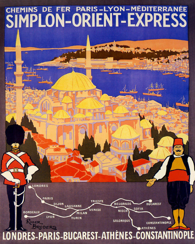 SDKoleksiyon1's tweet image. İlk seferini 1883 yılında Paris-İstanbul arasında yapan Orient Ekspres&apos;in İstanbul temalı tanıtım afişleri.
1977 yılına kadar hizmet veren Orient Ekspres, I. Dünya Savaşı sırasında seferlerini durdurmuş ve yerini Berlin-İstanbul arasında hizmet veren Balkan Ekspres&apos;e bırakmıştı.