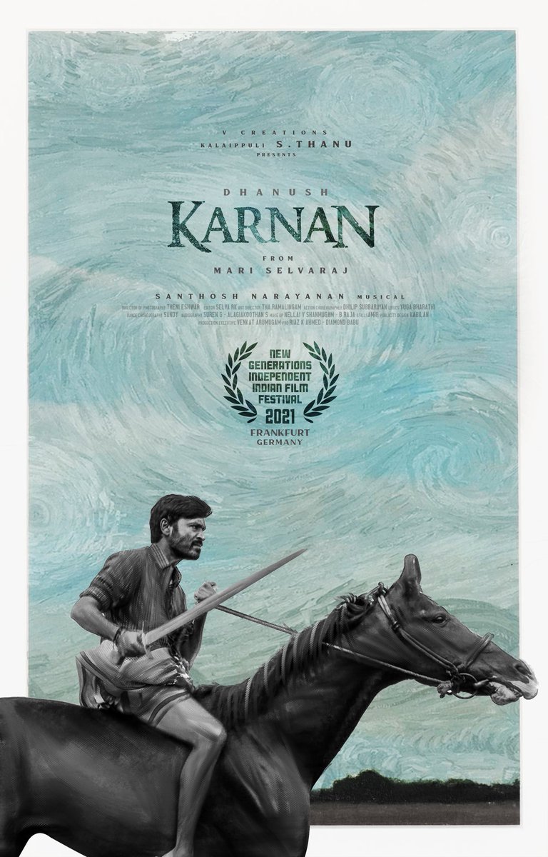 Kalaippuli S Thanu (@thevcreations) on Twitter photo Karnan rides beyond boundaries into a global stage. Elated to share the official selection of #Karnan for the New Generations - Independent Indian Film Festival, Frankfurt.
<a href="/dhanushkraja/">Dhanush</a> <a href="/Music_Santhosh/">Santhosh Narayanan</a> <a href="/thenieswar/">Thenieswar</a> <a href="/EditorSelva/">Selva RK</a> <a href="/mari_selvaraj/">Mari Selvaraj</a> <a href="/NewGenFFM/">New Generations</a> Karnan rides beyond boundaries into a global stage. Elated to share the official selection of #Karnan for the New Generations - Independent Indian Film Festival, Frankfurt.
<a href="/dhanushkraja/">Dhanush</a> <a href="/Music_Santhosh/">Santhosh Narayanan</a> <a href="/thenieswar/">Thenieswar</a> <a href="/EditorSelva/">Selva RK</a> <a href="/mari_selvaraj/">Mari Selvaraj</a> <a href="/NewGenFFM/">New Generations</a>