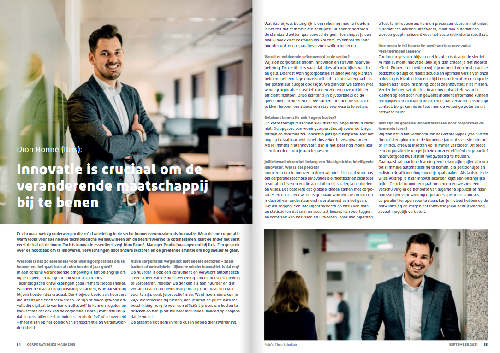 Manager Productmanagement Dion Bonné geeft antwoord op de vragen: "Wat zijn de grootste innovatiekansen voor corporaties de komende jaren?" en vertelt hij over het belang van klantgerichte, intelligente innovatie. Lees hier het gehele artikel. 
lnkd.in/g8idWBD8