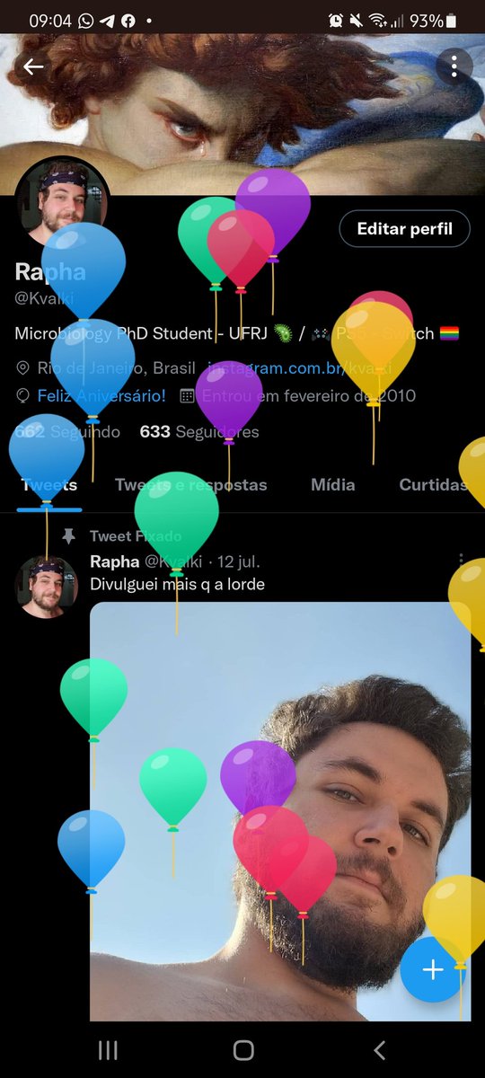 Kvalki's tweet photo. Hoje é meu aniversário mas tbm conhecido como o famosíssimo #DevastationDay e vamos de balões e @ladygaga pode vir em 2022 tá bom? @rockinrio traz a gata, obrigado 😘 https://t.co/jggfTppZIL