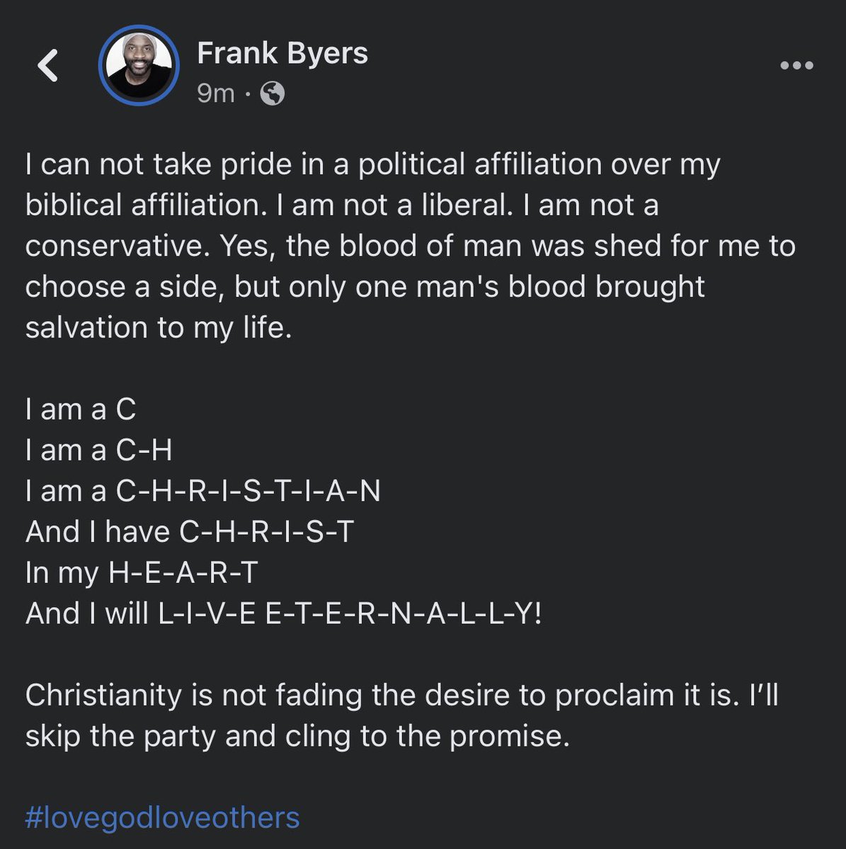 frankb2003's tweet photo. #lovegodloveothers https://t.co/A6Kd0eftKu