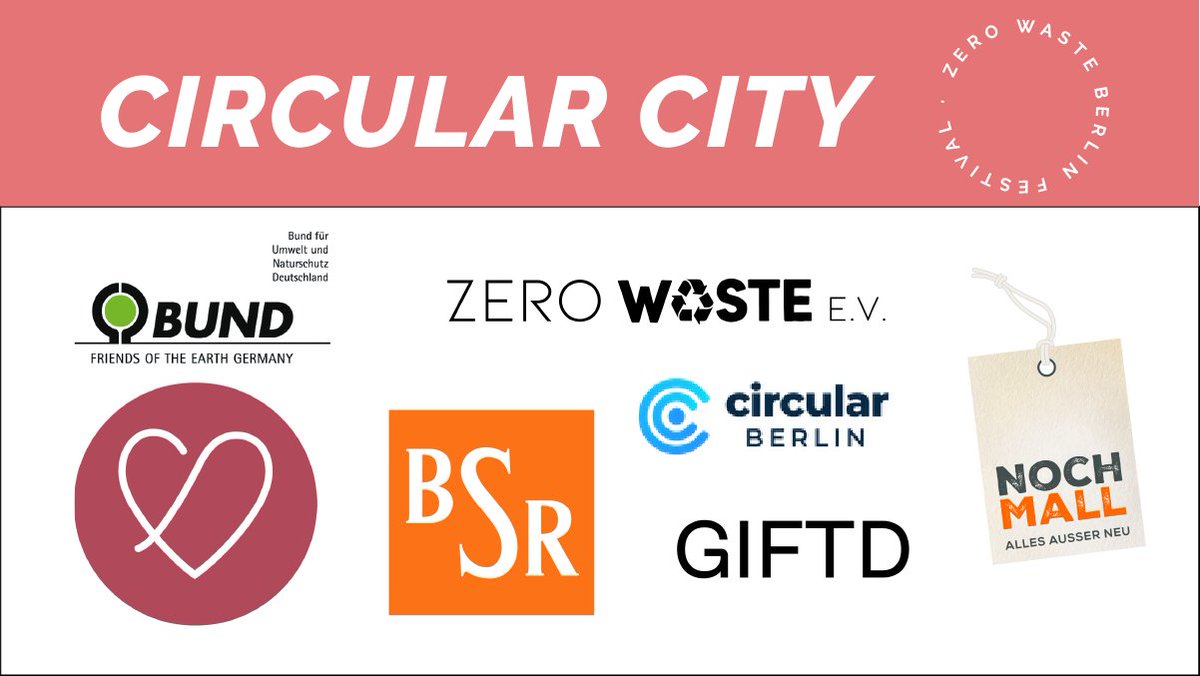 How can Berlin become a circular city? 🏙️♻️ This question will be explored in our circular city area this weekend at the festival. Come by to meet GIFTD, @NochMall, @zerowasteverein, @BUND_Berlin, @BSR_de, Vicky Certad & Circular Berlin. Tickets ➡️ bit.ly/3hrMu6Q