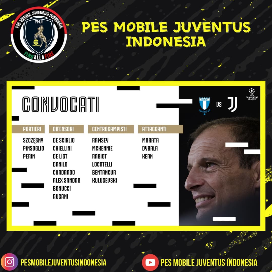 juventiniesport's tweet photo. UEFA CHAMPIONS LEAGUE 2021/2022 @ChampionsLeague 

Match Day 1

@Malmo_FF 
🆚
@juventusfc 

Indonesia Time
Rabu, 15/09/2021
02.00WIB

#uefachampionsleague
#matchday1
#forzapmji
#forzajuve
#finoallafine
#pmjisiamonoi
#juventussiamonoi https://t.co/oouCKnz0FI