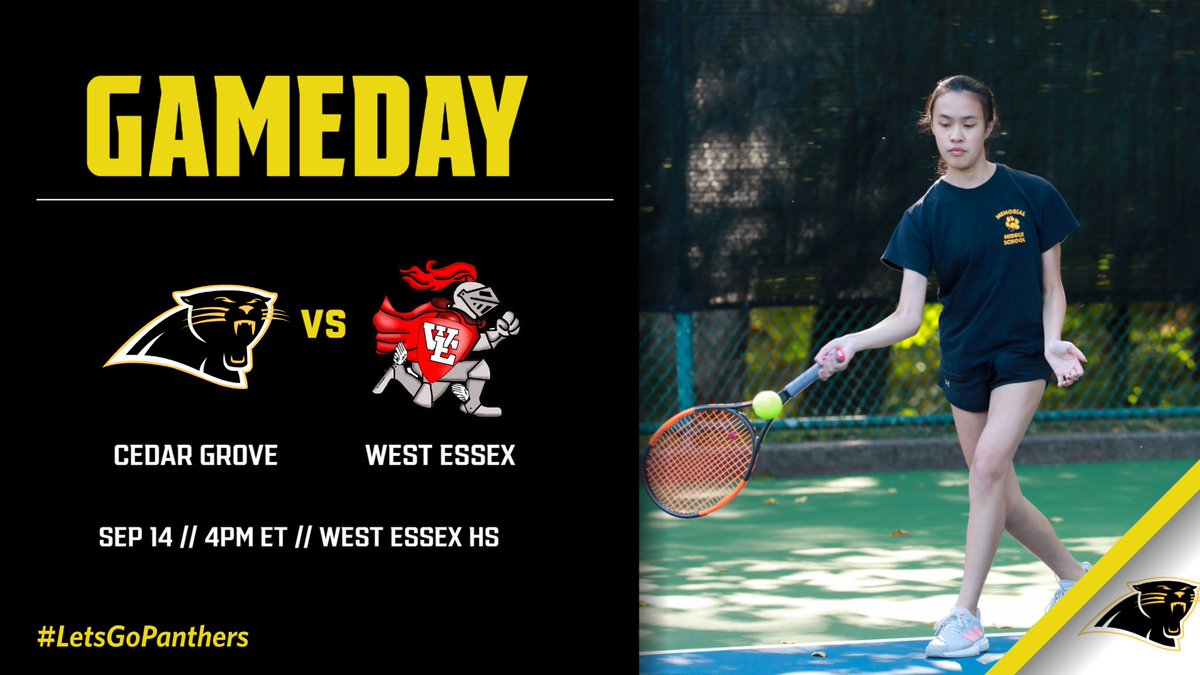 🚨GAMEDAY🚨
Boys ⚽️ vs. East Orange HS - 4pm
Girls 🏐 vs. Paterson A&amp;S - 4pm
Cross Country @ SEC Dual Meet - 4pm
Girls 🎾 @ West Essex HS - 4pm
#LetsGoPanthers