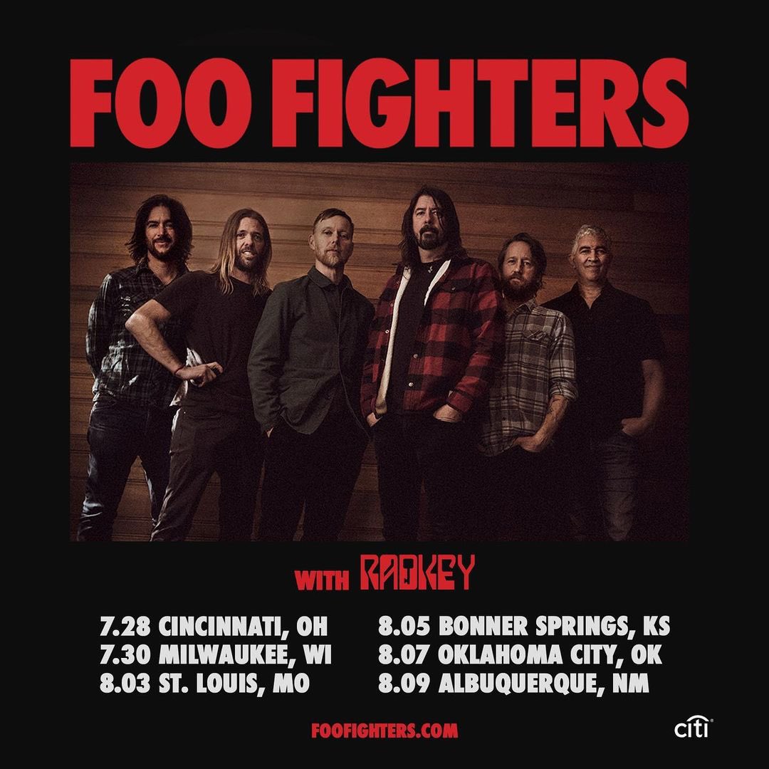 hypewing's tweet photo. Foo Fighters are now touring in 2021/22 with shows in the UK, Europe, and the U.S.

You can find all the tour dates, ticketing information and more about Dave Grohl and company right here on #Hypewing!

https://t.co/ZwELZSku83

@foofighters #foofightersfan #supportlivemusic https://t.co/QbuZ1KJ5ke