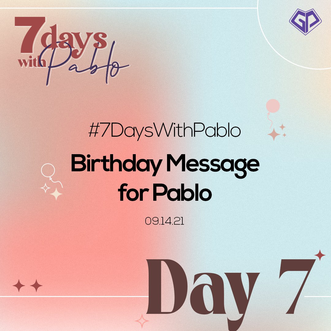 sb19binibini's tweet photo. πΊ #7DaysWithPablo ππΆπ 7
Walang salitang kayang ilarawan kung gaano ka kahalaga sa akin. Maligayang kaarawan! π
Alpha Pablo Day
@SB19Official @imszmc
#ArawNiSB19Pablo #SB19 https://t.co/LFVM7Uh7Sg