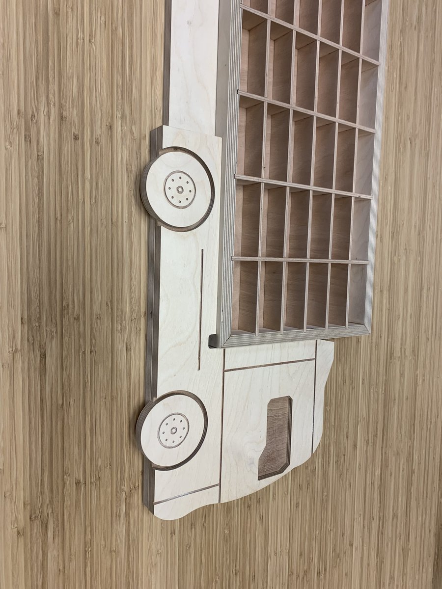 MastersVehicles's tweet photo. Great way to store the children’s #toy cars, intended to be wall mounted.  Using 18mm and 6mm #hardwood #ply, #cut on the #CNC and joined in our workshop
Masters CNC ⇢ https://t.co/1pAjltwxi5 https://t.co/ijZE0p9foI