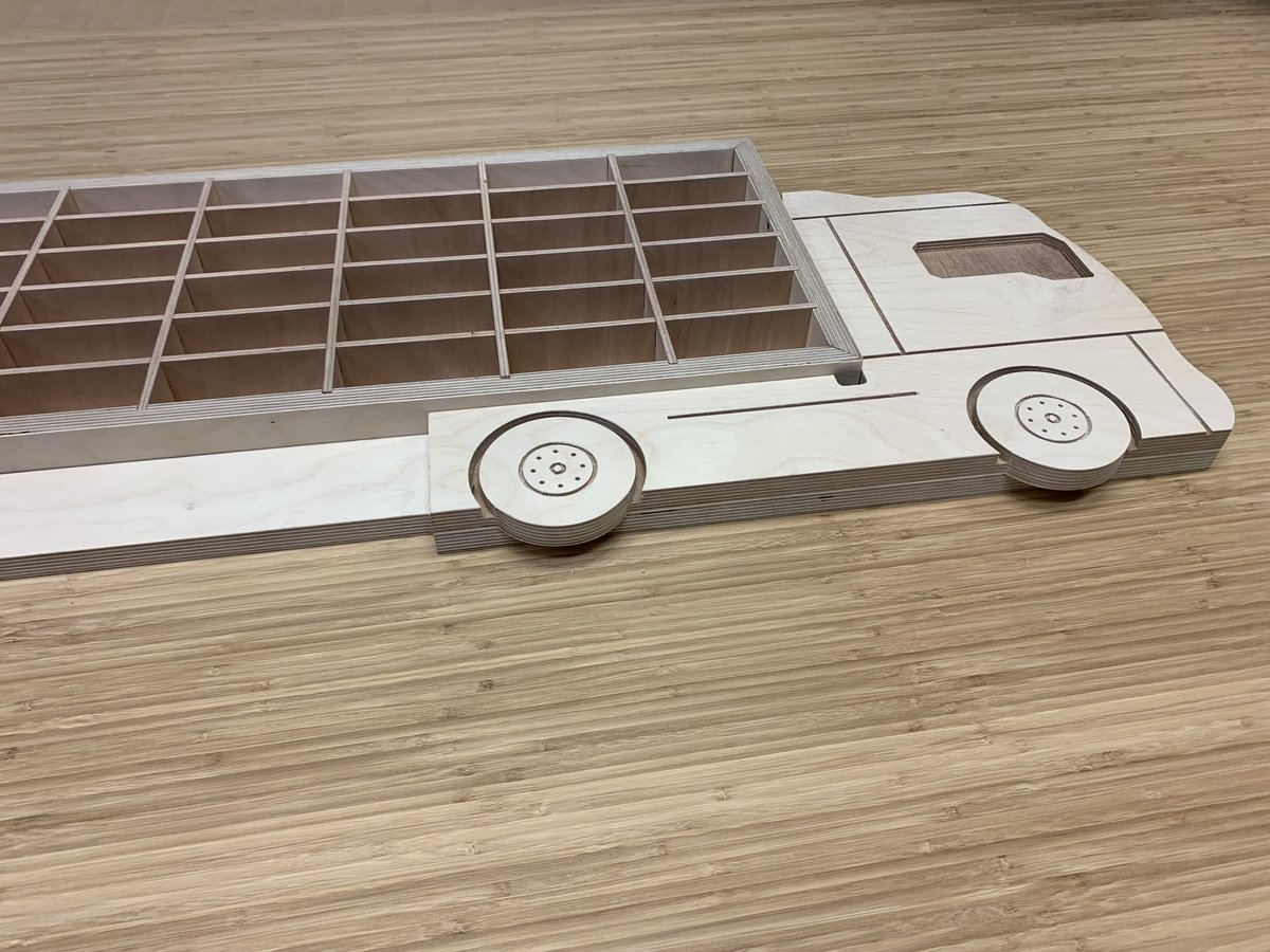 MastersVehicles's tweet photo. Great way to store the children’s #toy cars, intended to be wall mounted.  Using 18mm and 6mm #hardwood #ply, #cut on the #CNC and joined in our workshop
Masters CNC ⇢ https://t.co/1pAjltwxi5 https://t.co/ijZE0p9foI