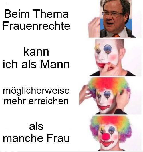 Armin #Laschet-Classic.
Das Kanzler*innen-Amt ist kein Ort für Clowns! Zurück in den Zirkus mit euch!
Was sind eure liebsten Clowns-Moved der Union? 🤡
#ClownsDerUnion