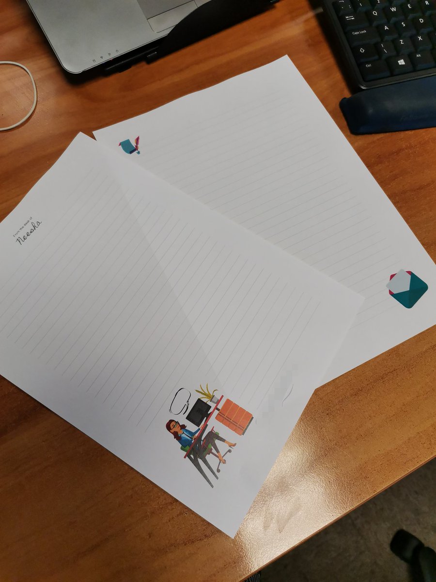 neesha2407's tweet image. I started writing letters again but the only stationery I could find was a bright pink floral set 😳
Anyway, it was a little too '80's love letter' so I decided to create something that was a bit more me 😁
#lettersinthepost