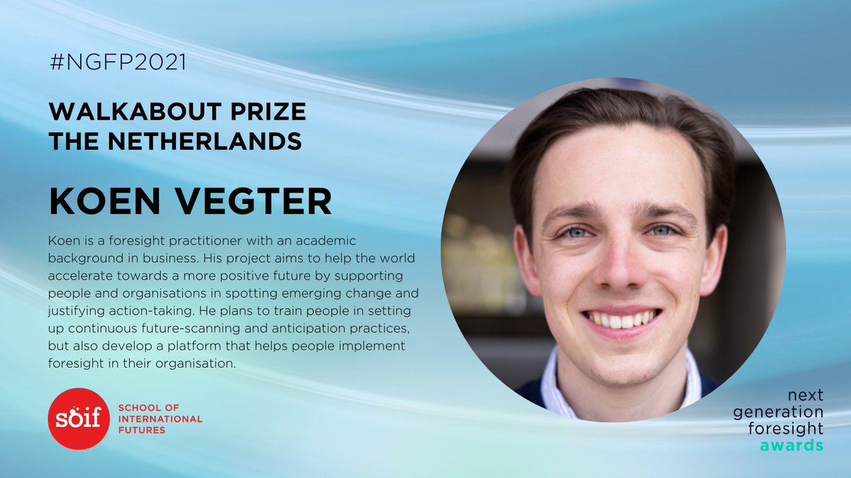Meet the #NGFP2021 winners - <a href="/VegterKoen/">Koen Vegter</a> #NGFPWalkabout prize winner #nextgenforesight <a href="/mightfutures/">Might Futures Design</a>