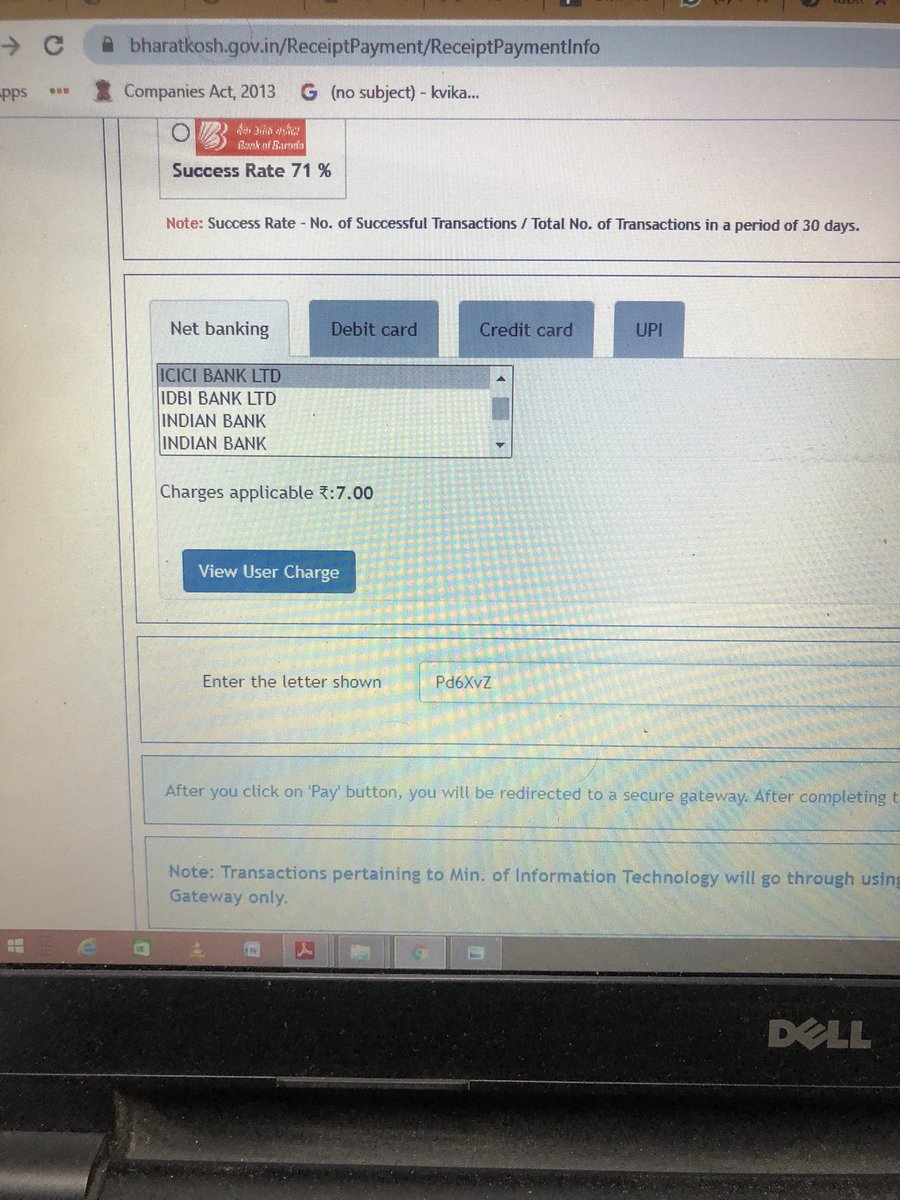 vcky3555's tweet image. Dear @dgftindia why this extra user charges apart from actual Govt. Fee #IECCODE