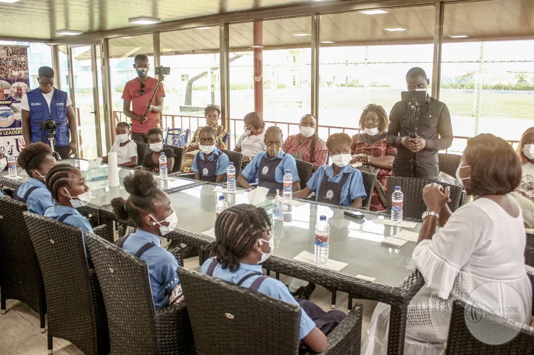 LadyWeah's tweet photo. Even children have something to say! They have their own thoughts - genuine and germane ones- about life, their country and future. As the Mother of all Liberians, First Lady Clar M. Weah is passionate about reaching out and giving a listening ear to everyone as much as she can. https://t.co/OSIxxUVKg5