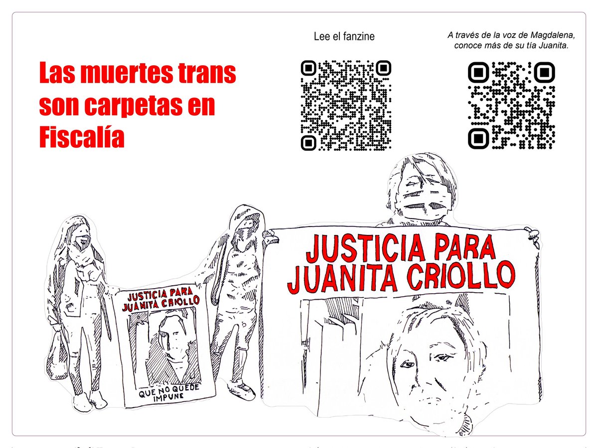 runasanabriap's tweet photo. ¿Cómo investiga el estado Ecuatoriano los crímenes contra personas #Trans? Fanzine sobre la necesidad de reconocer el transfemicidio.
🔥 puedes leer en issu:
https://t.co/sHTv04Gk55
🔥 puedes leer en @EspaciadoraBar:
https://t.co/DVPFwtv63N
#TransEnMedios #HistoriasPoderosas https://t.co/TGzD8wWjRK