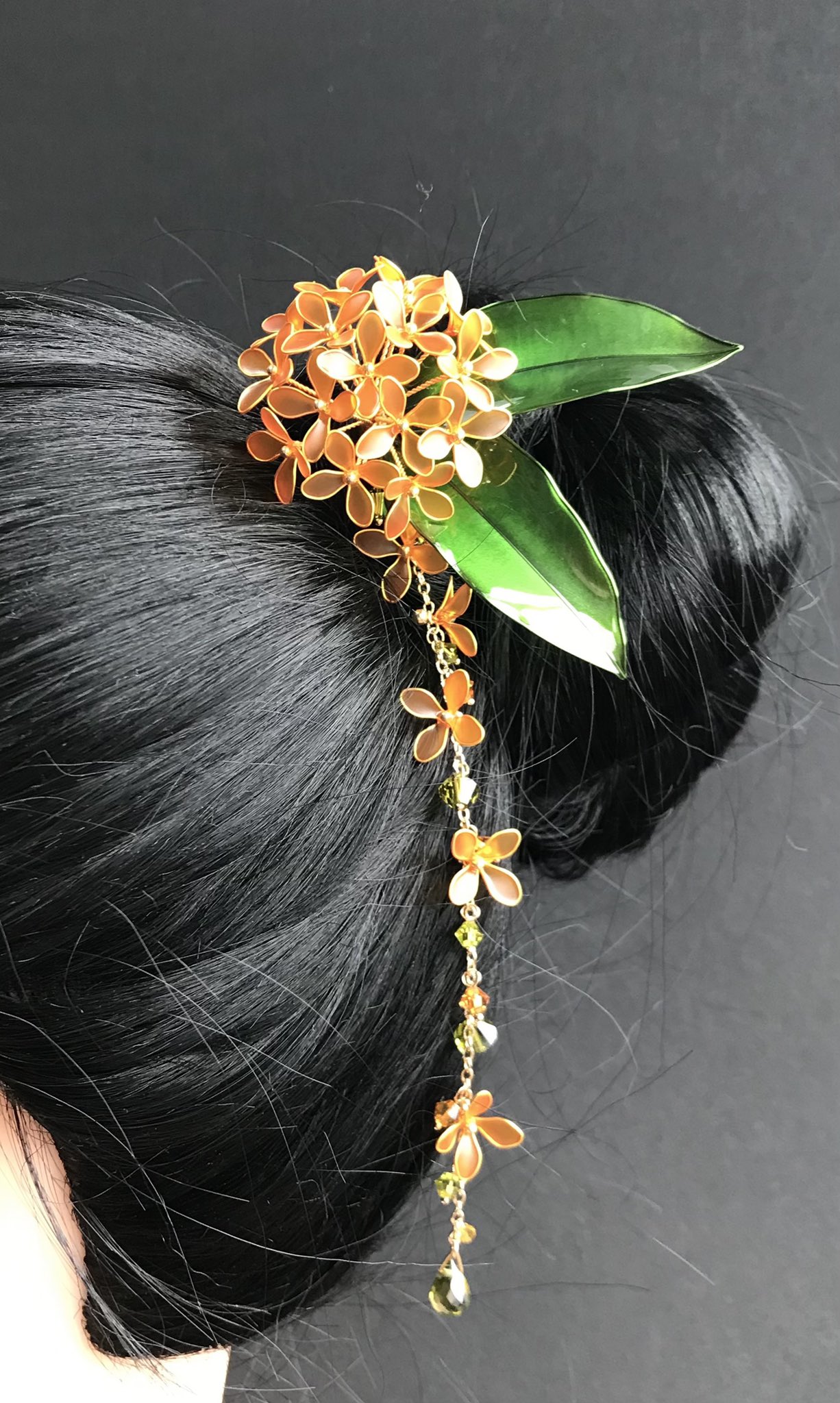 金工 オニキス 髪飾 ヘッドコーム NO683 金工 オニキス 髪飾 ヘッドコーム NO683