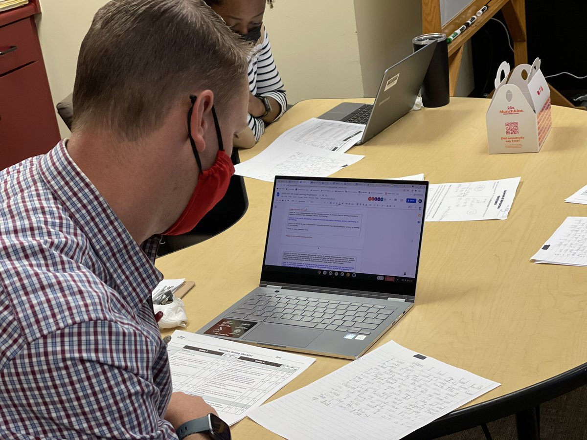 jgough's tweet image. #TrinityLearns 3rd Grade team meets to calibrate understanding, expectations, learning outcomes. We grow and learn together. #InstructionalCore