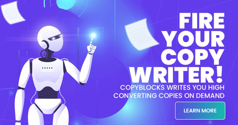Questican's tweet image. CopyBlocks is a Real A.I.Based App that writes stunning marketing copies and web content.

Read the full article: CopyBlocks: What’s it about &amp;amp; Why!
▸ lttr.ai/l8iU

#CopywritingLiterally #CopyBlocks #SAAS #AI #SuccessfullyImpactingEntrepreneurs