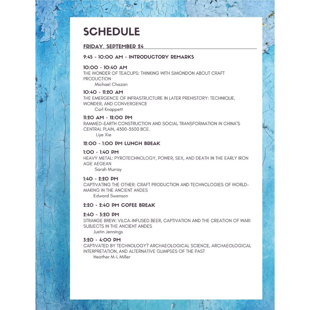 Our Prelude to the 3rd Annual Debates in Archaeology symposium is coming up in a little over a week (September 24)! The full program with abstracts is now available on Instagram, Facebook, or via our listserv. Register here: bit.ly/3n66IXw