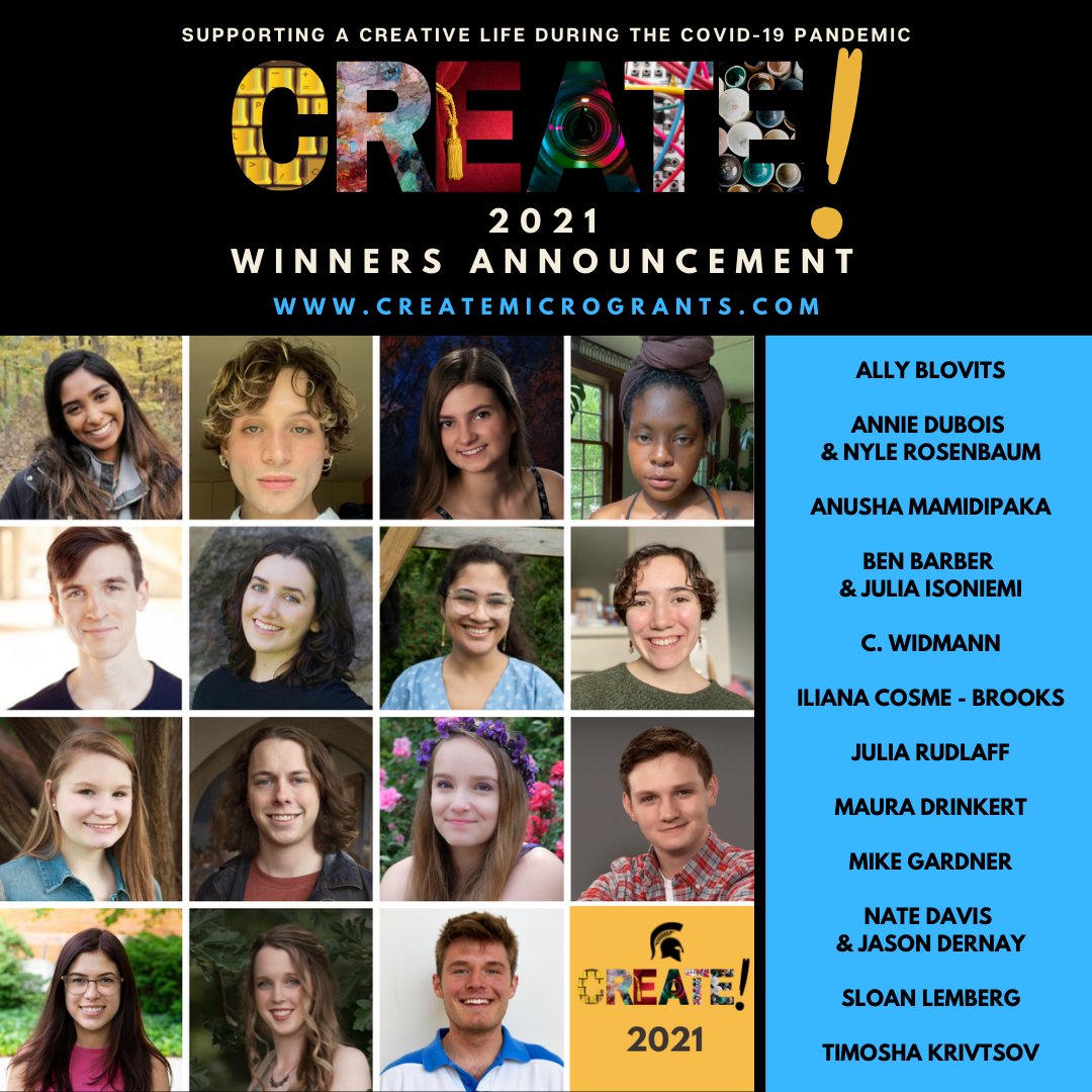 Congratulations to Citizen Scholars Ben Barber and Julia Isoniemi on winning CREATE! Micro-Grants!