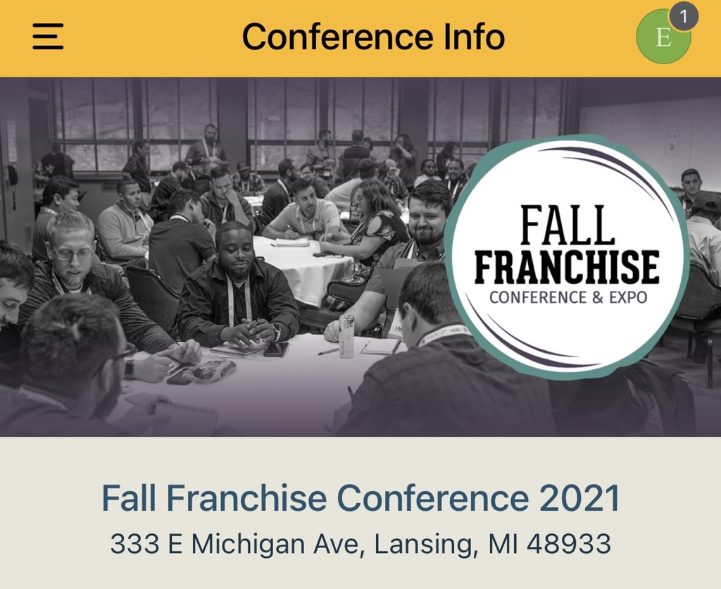 TwoMenAndATruck's tweet photo. Thanks to our friends at @victorypkg for sponsoring this week’s Fall Franchise Conference event app! #TMTFFC https://t.co/SN9sTI9d8o