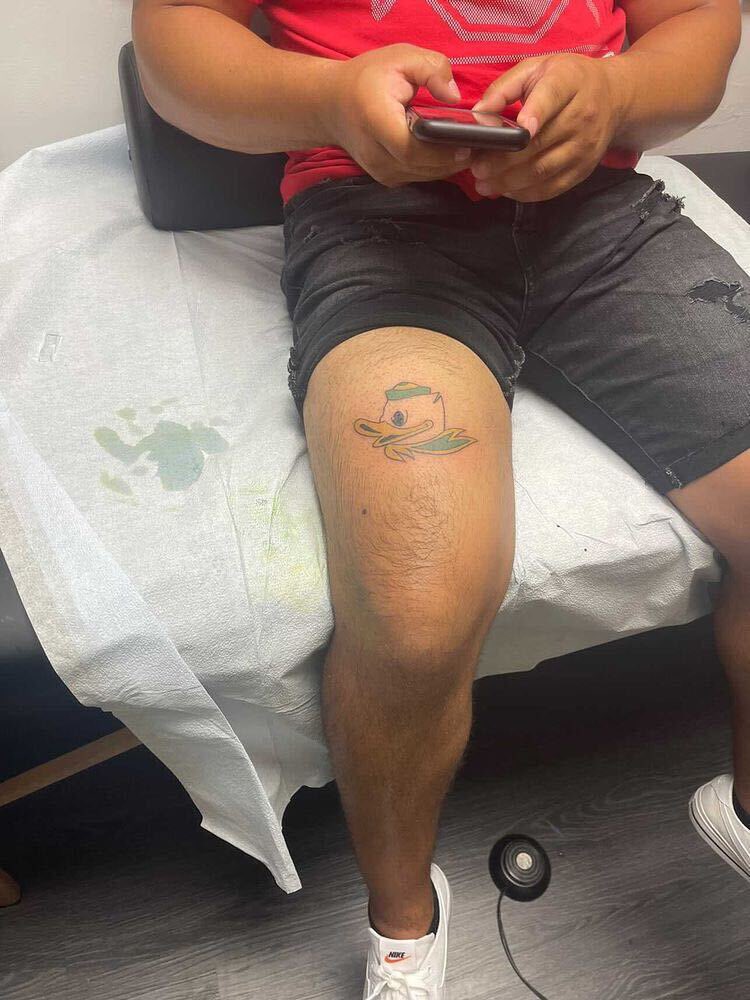 Oregon HC Dan Lanning Gets Massive Elaborate Tattoo Of His Entire Life