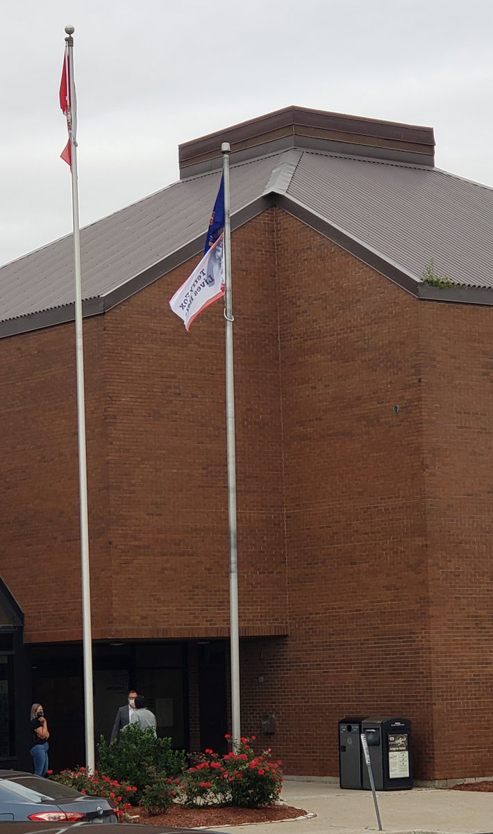 runterrychatham's tweet photo. TFR Flag Raising at Chatham-Kent Civic Centre https://t.co/fmwNwiepSZ