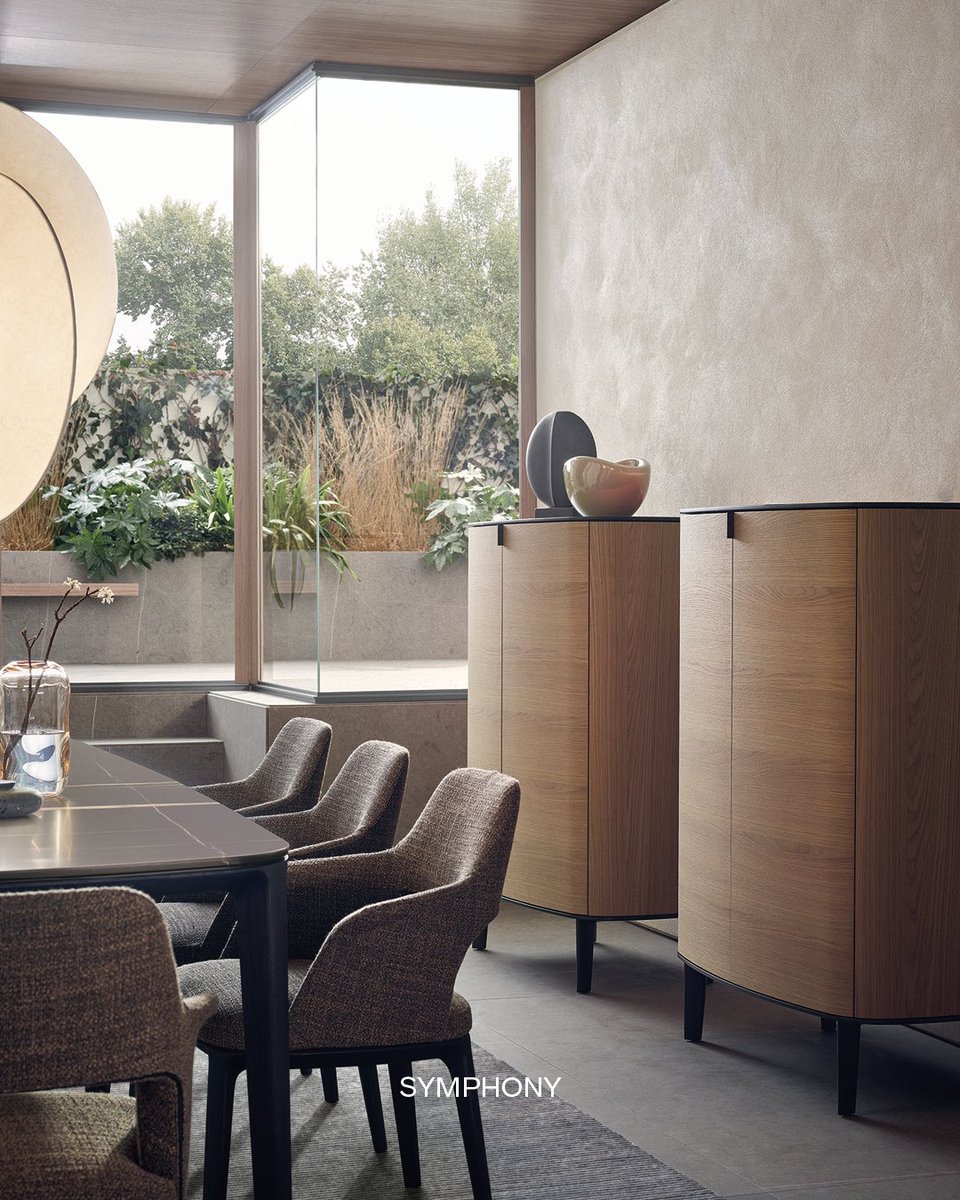Curved lines and noble materials: Symphony is the new collection of sideboards by <a href="/EmmanuelGallina/">Emmanuel Gallina</a> 

Available in different sizes and configurations they elegantly embellish any home setting, from the dining to the living room. Discover Symphony at Poliform.com