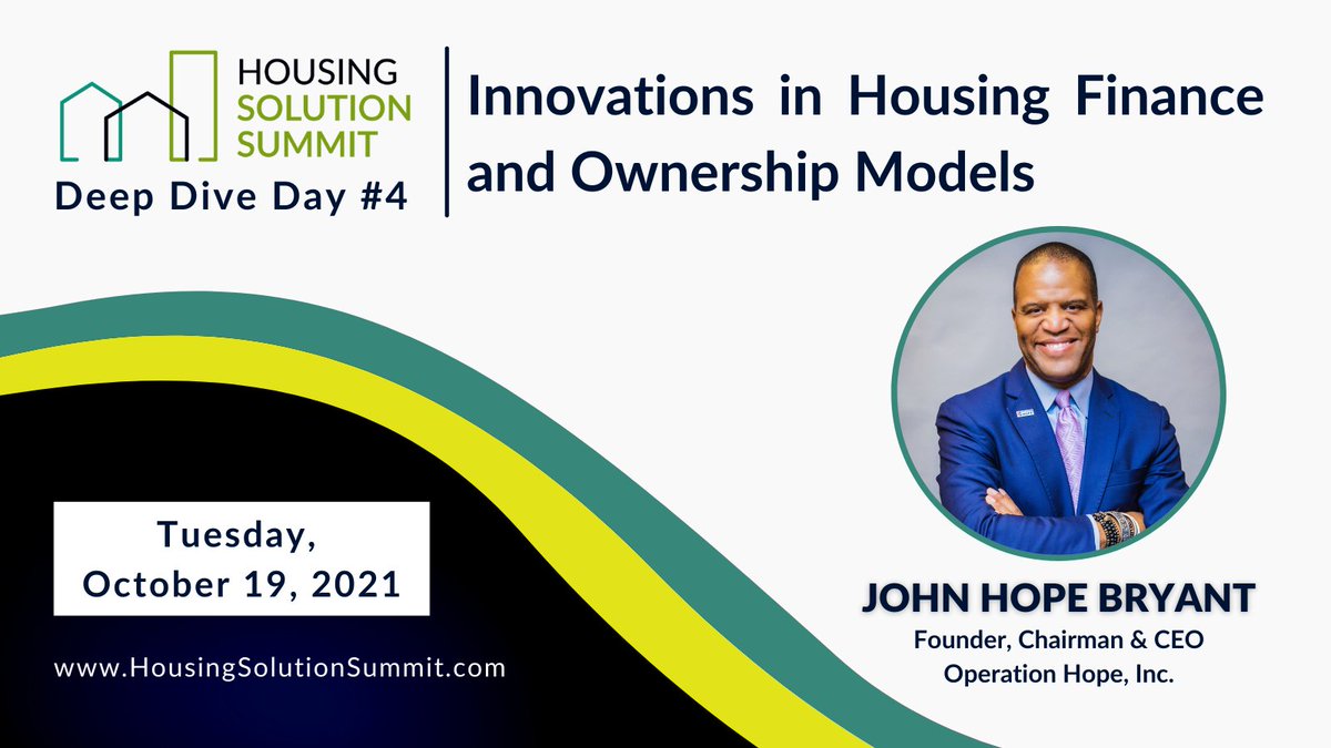 Join <a href="/johnhopebryant/">John Hope Bryant</a> &amp; other solution-focused speakers to learn how cities can respond to the housing crisis.   The Housing Solution Summit shares practical strategies.  Preview webinar on Sept. 23.  Save the date on October 19.  improvepophealth.org/innovation-hou…