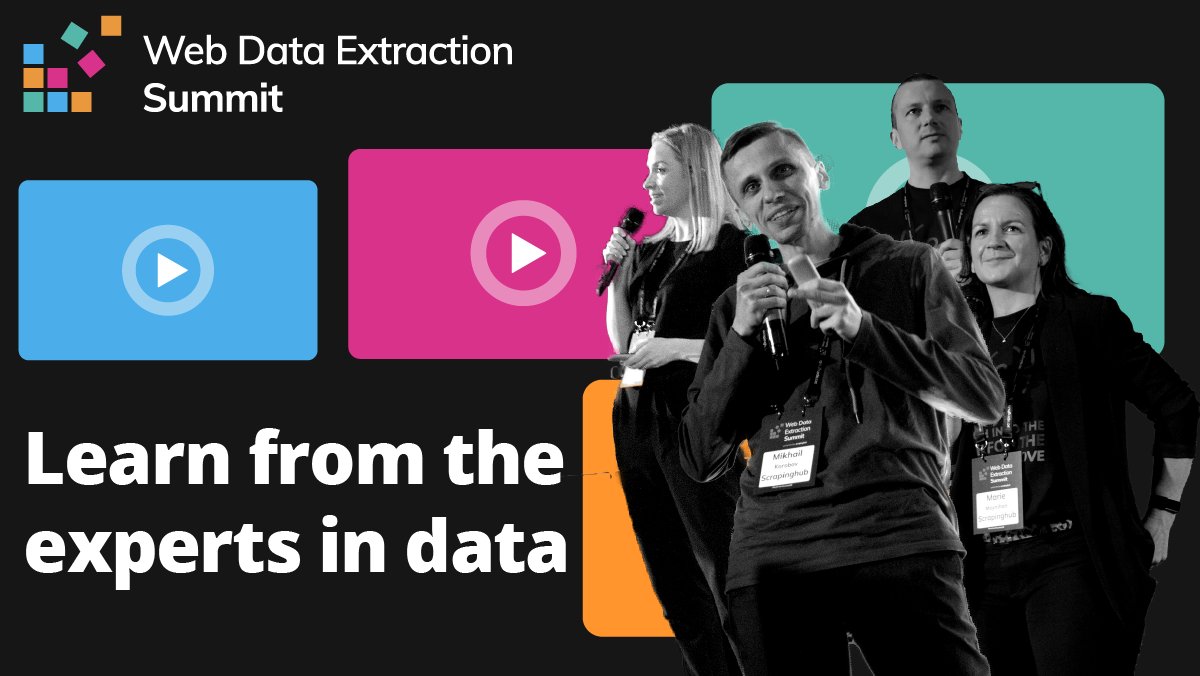 zytedata's tweet image. We are gearing up for @ExtractSummit 2021! Join us on 30th September 2021. Register for free! hubs.li/H0XgJND0
#ExtractSummit2021 #webscraping #dataextraction #bigdata #datascience #webdata