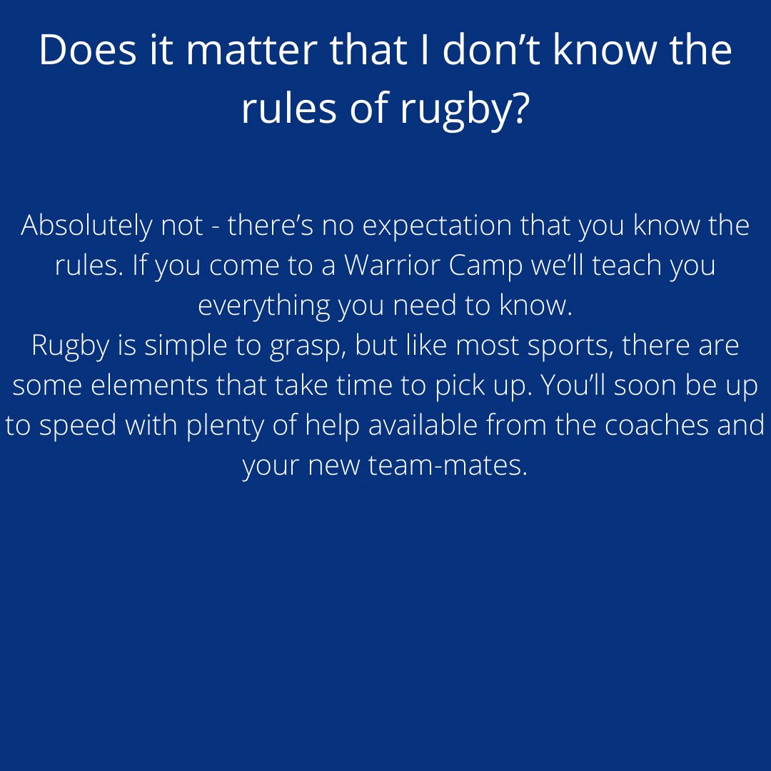 EveshamRFC's tweet photo. For those who are interested in attending our innerwarrior camp but had questions see below there is still time to sign up for the 19th @RFUMidsClubSup @NorthMidsRFU @Worcs_HfdsRFU https://t.co/16Mlac3gIZ