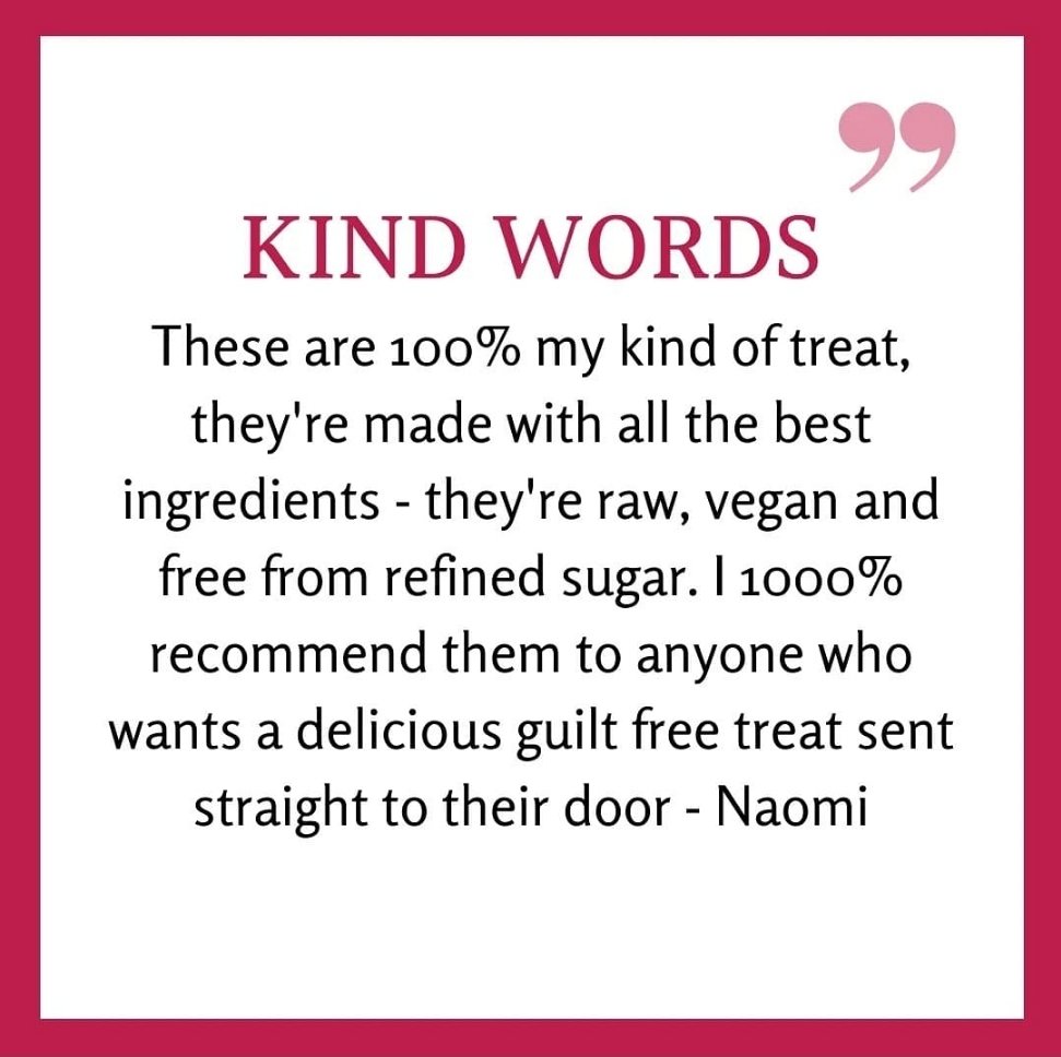 PurelySweetbyP's tweet photo. We absolutely love hearing from our Purely Sweet Customers 💕
If you share your feedback, don't forget to tag @PurelySweetbyP
#thankyou #kindness #grateful #blessed #review #love #happy #customer #happycustomer #handmadewithlove #nottingham #purelysweetbypaige #luxury #raw #vegan https://t.co/qT31z9Y1Gw