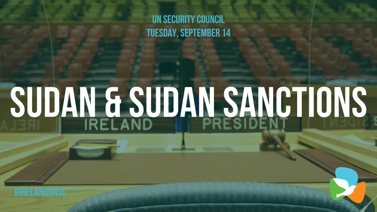 Ireland at UN (@irishmissionun) on Twitter photo 📌Today the #UNSC🇺🇳meets to discuss #Sudan. Briefers will be:
🔹Special Rep <a href="/volkerperthes/">Volker Perthes @perthes.bsky.social</a>; &
🔹Civil society representative <a href="/Halayalkarib/">Hala Y Alkarib</a>
PR of <a href="/EstoniaUN/">Estonia in UN | #StandWithUkraine 🇺🇦</a> Amb. Jürgenson 🇪🇪 will also brief the Council as the chair of the🇺🇳Sudan #sanctions committee. 📌Today the #UNSC🇺🇳meets to discuss #Sudan. Briefers will be:
🔹Special Rep <a href="/volkerperthes/">Volker Perthes @perthes.bsky.social</a>; &
🔹Civil society representative <a href="/Halayalkarib/">Hala Y Alkarib</a>
PR of <a href="/EstoniaUN/">Estonia in UN | #StandWithUkraine 🇺🇦</a> Amb. Jürgenson 🇪🇪 will also brief the Council as the chair of the🇺🇳Sudan #sanctions committee.