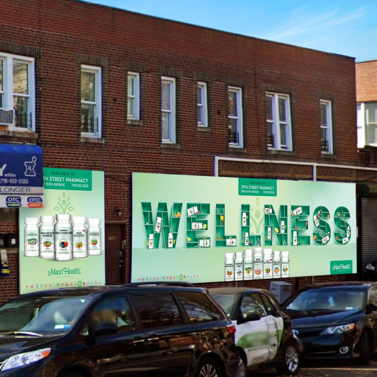 Nothing like a vision coming to life. 

#New Campaign for <a href="/maxi_health/">maxihealth</a> - the premier supplier of high-quality, kosher, and vegetarian vitamins. The <a href="/media_otg/">OTG Media</a> NY team created, designed, and developed a full-scale billboard campaign to showcase the range of their products.
