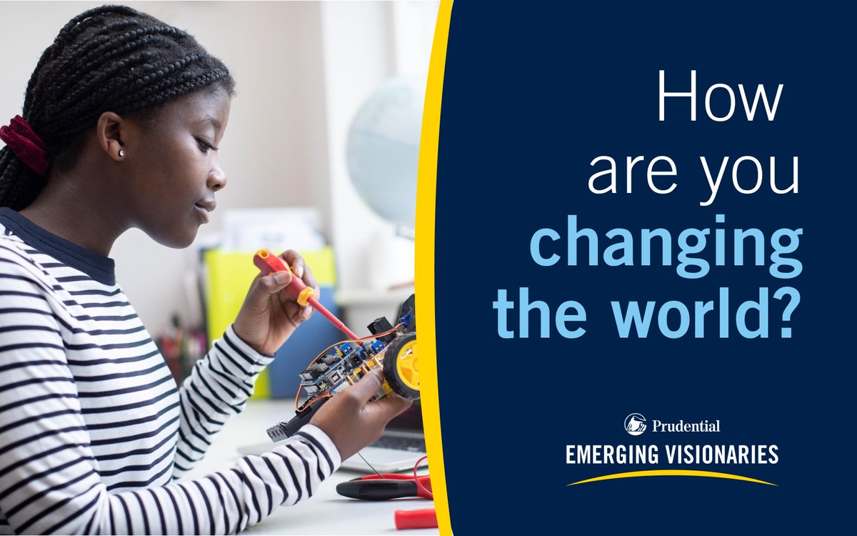 Calling all young changemakers! Are you tackling a financial or social challenge in your community? Tell us and apply to Prudential Emerging Visionaries today! #PruEmergingVisionaries #changemaker

challenges.changemakers.com/challenge/emer…

<a href="/Ashoka/">Ashoka</a> <a href="/Youth_Venture/">Youth Venture, Inc.</a>