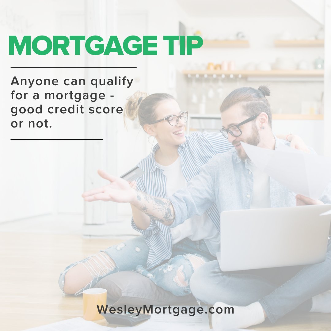 Did you know? While a #creditscore of 740 or above will most likely get you the best #mortgagerate, home buyers can qualify for a #mortgage with scores as low as 500. Follow us for more #mortgagetips

#wesleymortgage #mortgagetips  #finance #newhomes #homebuyers #doallthegood