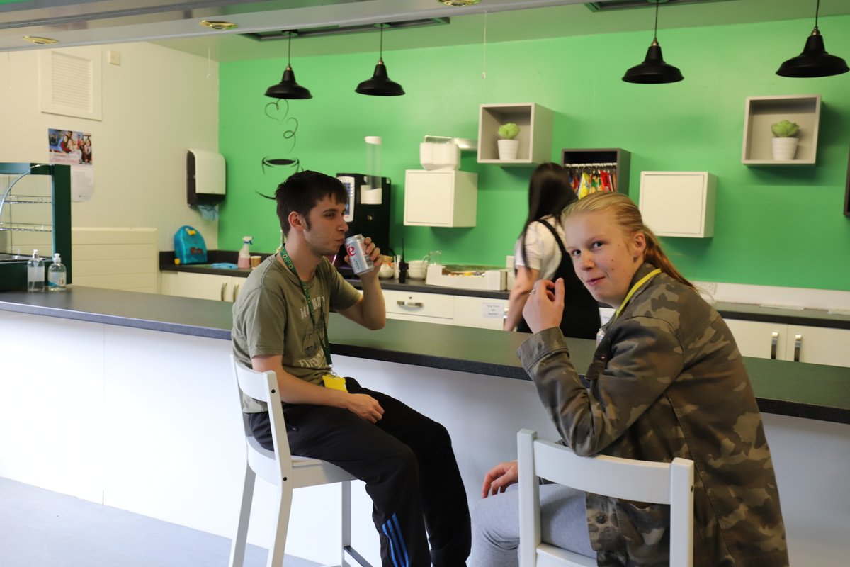 DerwenCollege's tweet photo. What an amazing Freshers Weekend! Students made use of our refurbished Student Union to take part in lots of fun sport, games and activities. The Derwen experience isn't all about learning skills for employment - social skills are also skills for life! #WhereLearningComesToLife https://t.co/RJ2tn4YjcC