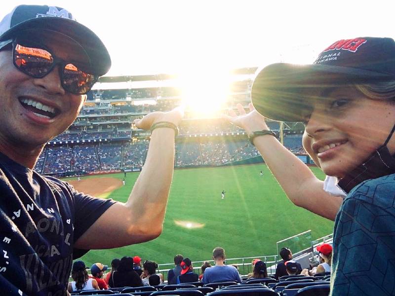 MCPL_Libraries's tweet image. Enjoy this image of a father and daughter using their free @Nationals tickets from the #TailsandTales Summer Read and Learn Program on a beautiful summer evening. Thanks so much to all of the families who participated this year! 🌞📚⚾#GoNats #Natitude