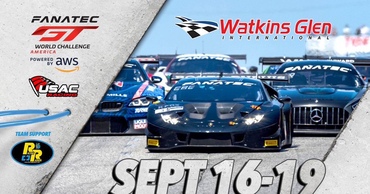 Get ready for SRO GT World Challenge and USAC Porsche Sprint. Join us this weekend! <a href="/WGI/">Watkins Glen International</a> <a href="/gtworldcham/">GT World Challenge America pwd by AWS</a> <a href="/USACNation/">USAC Racing</a> #RacingIsLife #RacingRadios