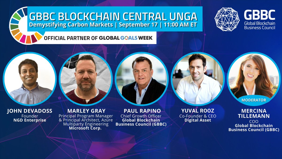 GBBC_io's tweet photo. The existence of climate change is undeniable. What role can new tech such as #blockchain play in limiting the rise of global temps?

Don't miss @john_devadoss, @HiroMarleyG, @PaulRapino, @YuvalRooz, &amp; @Mercinatd discuss "Demystifying Carbon Markets"⬇
https://t.co/qwz39mbcGh https://t.co/EDEFe2cRCs