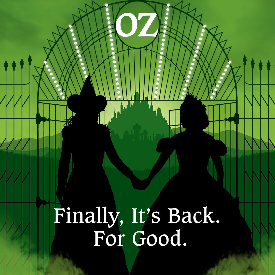 WICKED_Musical's tweet photo. Oh what a celebration we’ll have today! ✨ #WICKED returns to Broadway TONIGHT and we're inviting all Ozians, near and far, to join us with a special look inside Opening Night on Instagram Stories. See you soon! https://t.co/3hSF2vZyx7
