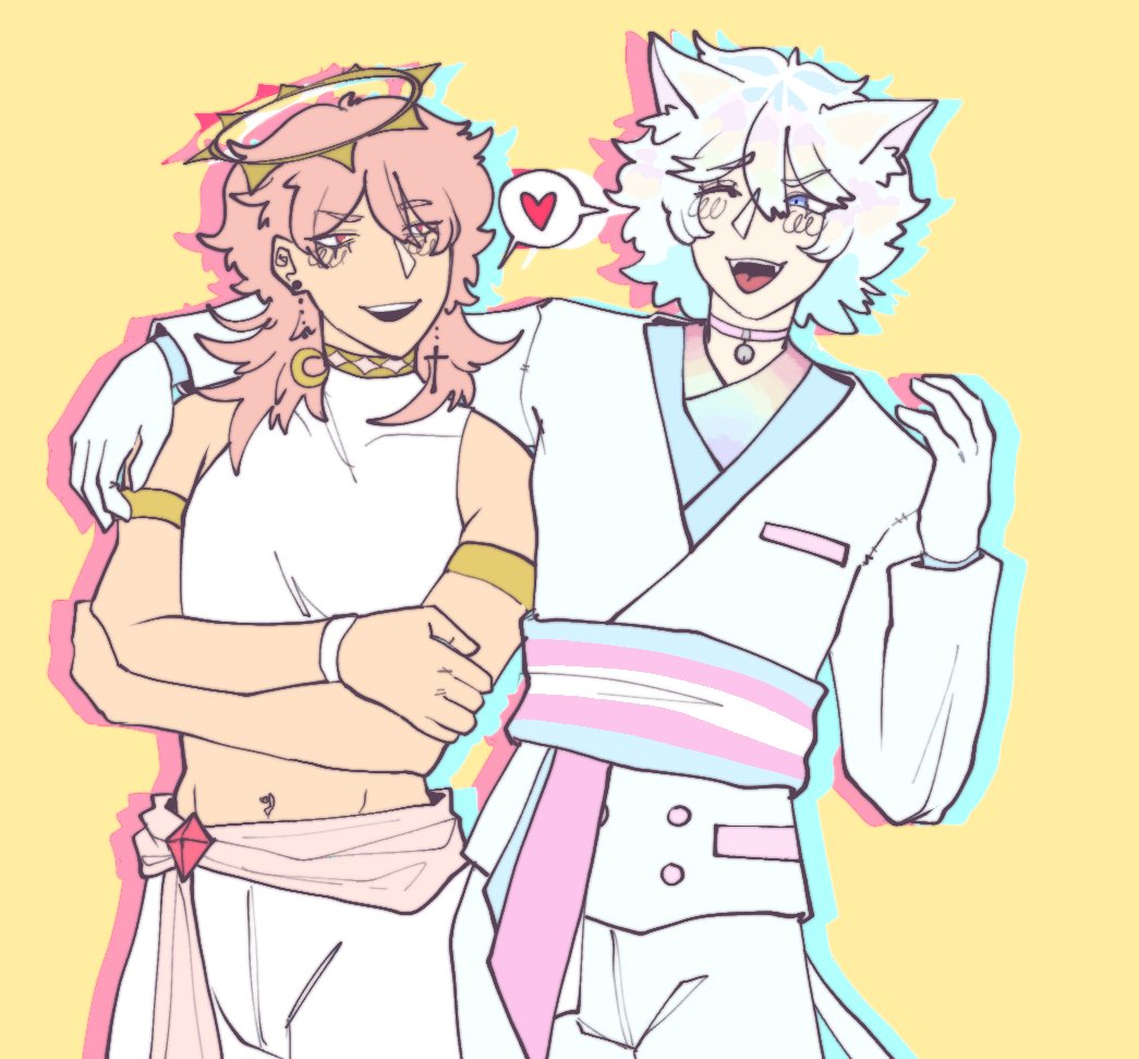 forbiddengardxn's tweet photo. two cuties just hanging out<3 #artofeden #vtuber #ENVtuber #ARTose #VTAurorArt https://t.co/P1zZbylHNG