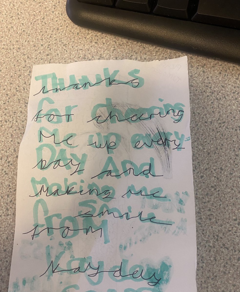 Being given this at the end of my y8 lesson today had me close to tears. After a slight wobble yesterday, this was the little pick me up I needed. It really is the small acts of kindness 🥺✨ 

My personal highlight obviously being the accuracy of the eyelashes 😍👏🏼