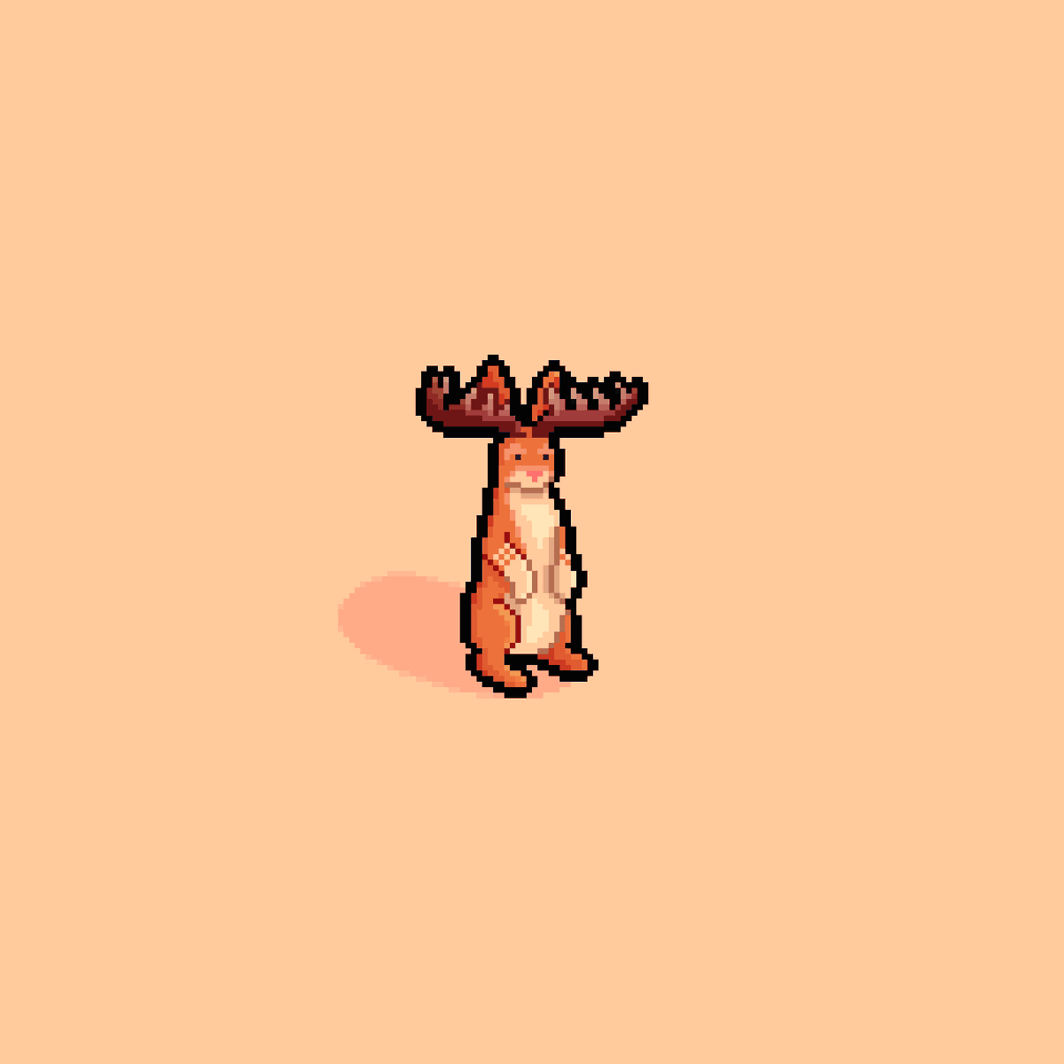 guinubdraws's tweet photo. The mythical jackalope.

#jackalope #folklore #pixelBR #pixel_dailies @Pixel_Dailies #pixelart #gamedev #aseprite @aseprite https://t.co/joXr63gqXJ