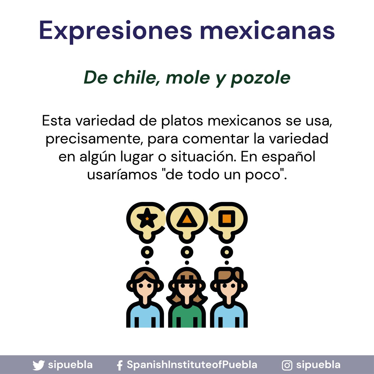 sipuebla's tweet photo. Mexicanismos
#mexicanismos #spanishknowledge #spanishimmersion #spanishlanguage #studyabroad #spanishcommunication #speakspanish https://t.co/3HFSyVVmab