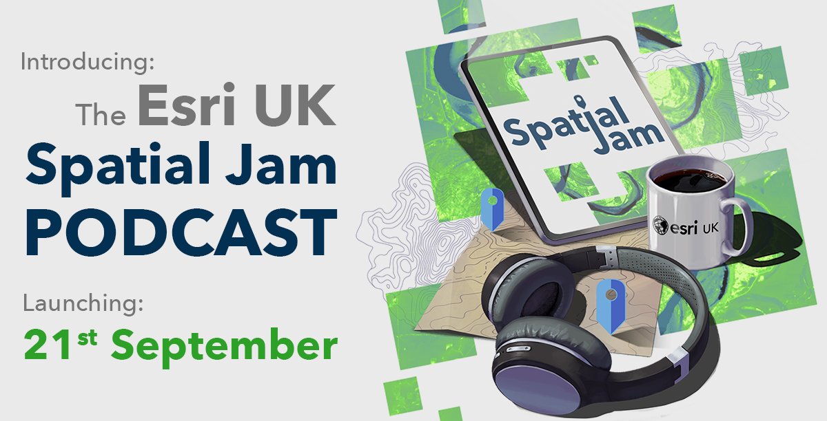 esriuk's tweet image. Us geospatial fans spend a lot of time talking about maps, spatial technology and all things in between. So we decided to hit record on some of our coffee chats and share them as the Spatial Jam podcast.

Here’s a sneak peak: ow.ly/XRZI50G9H2Y #TheSpatialJamPodcast