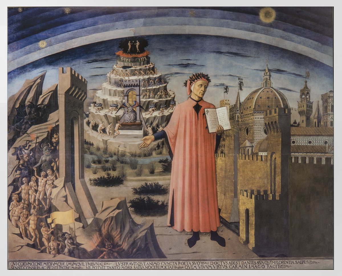 OperaDuomoFi's tweet photo. #Dante morì a #Ravenna fra il 13 e il #14settembre1321. In occasione dei #700anni dalla sua morte abbiamo predisposto in Cattedrale un’installazione speciale per vedere da vicino il celebre ritratto dipinto da #DomenicodiMichelino. Celebra con noi questa importante ricorrenza! https://t.co/mbl5xQiqc7