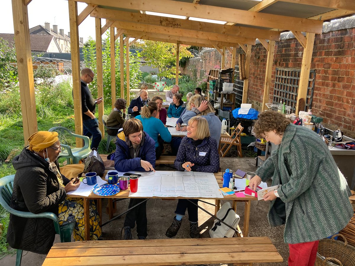UKSustain's tweet image. The #fringefarming project held its #Glasgow meeting yesterday at The Wash House Garden CiC. Co-organised with @GCFNetwork @shared_assets we put concrete actions to the Glasgow City Food Plan to support more #agroecology farming at city edges. A beautiful garden too!
