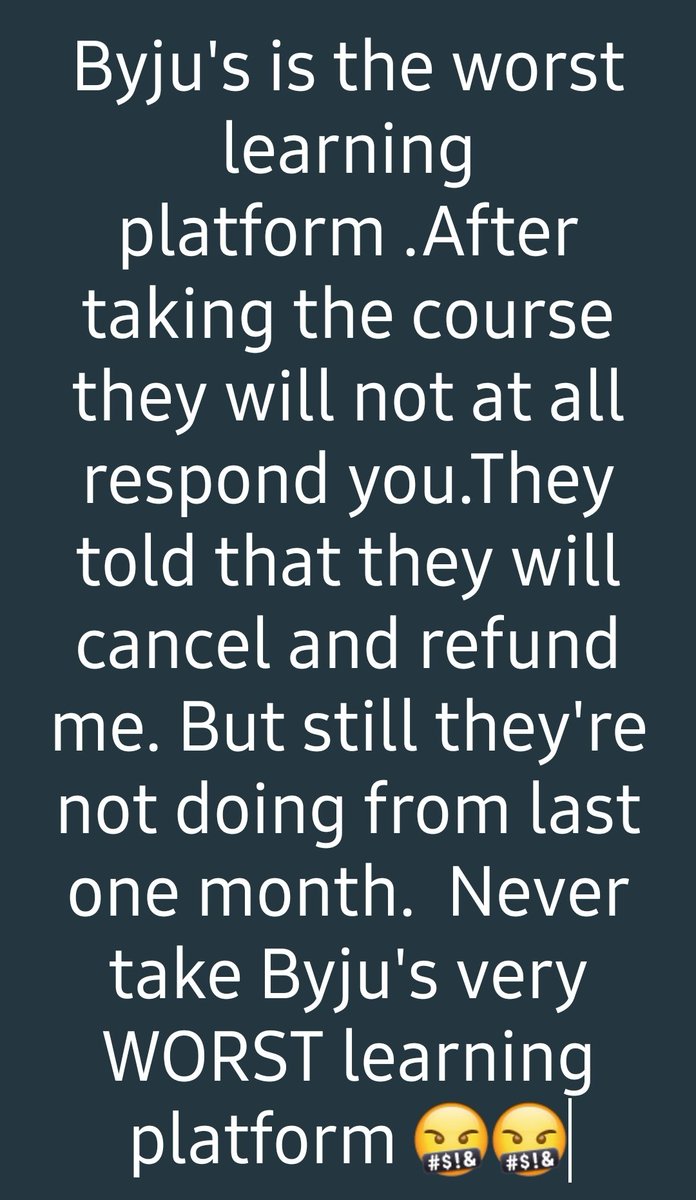 KolabalS's tweet photo. @BYJUS very WORST learning platform 🤬 https://t.co/vcvlTtVfxY
